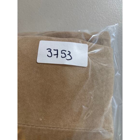 Yvonne Marie Blazer Jacket Women's Medium Brown Leather Royalty Pleated Ruffle - Picture 11 of 11